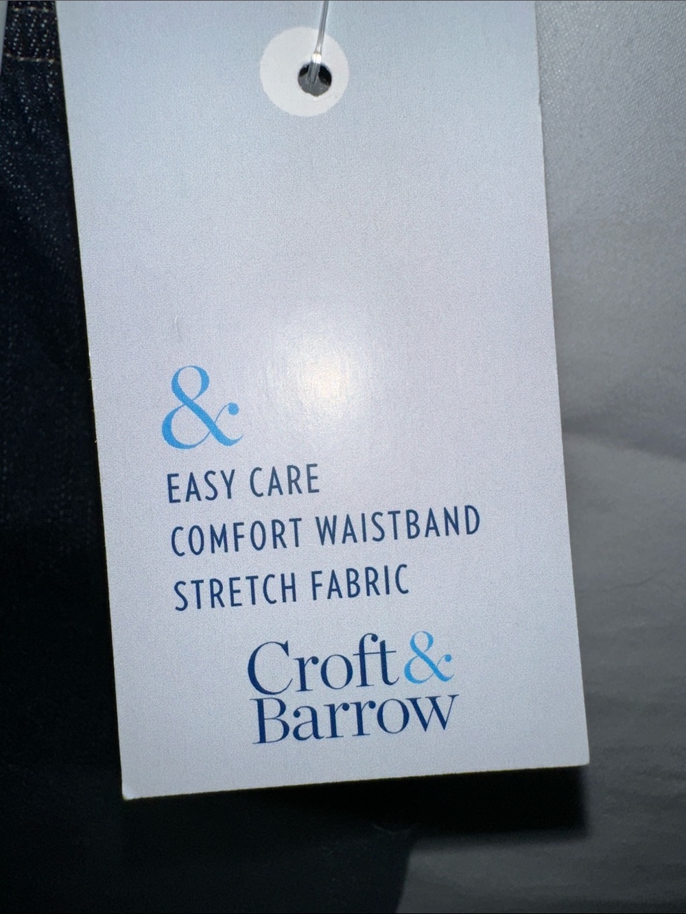 croft & barrow Dark Blue Straight Leg Jeans - Picture 4 of 5